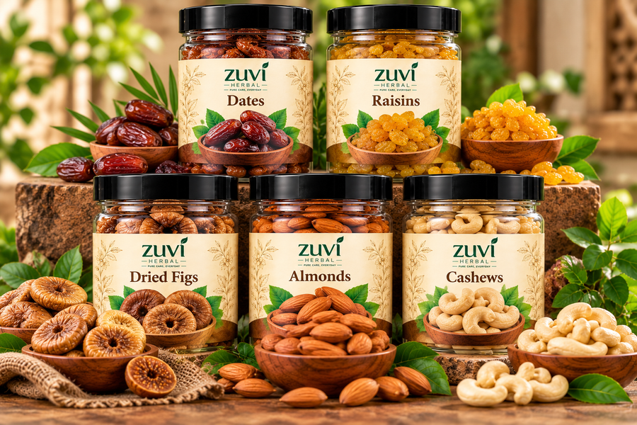 Panchmeva Sweet Mix - Dates | Raisins | Dried Figs | Almonds | Cashews