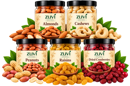 Trail Snack Mix - Almonds | Cashews | Peanuts | Raisins | Dried Cranberries