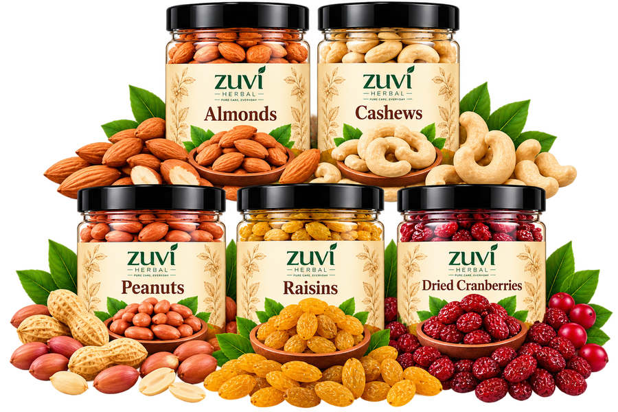 Trail Snack Mix - Almonds | Cashews | Peanuts | Raisins | Dried Cranberries