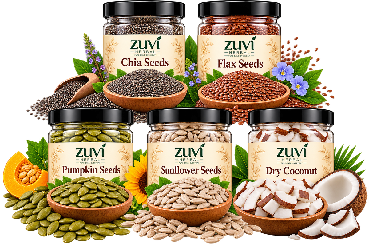 Breakfast Sprinkle Mix - Chia Seeds | Flax Seeds | Pumpkin Seeds | Sunflower Seeds | Dry Coconut