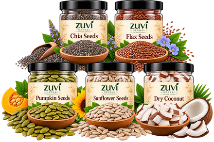 Breakfast Sprinkle Mix - Chia Seeds | Flax Seeds | Pumpkin Seeds | Sunflower Seeds | Dry Coconut