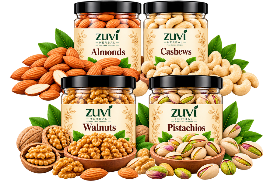 Premium Nuts Mix - Almonds | Cashews | Walnuts | Pistachios
