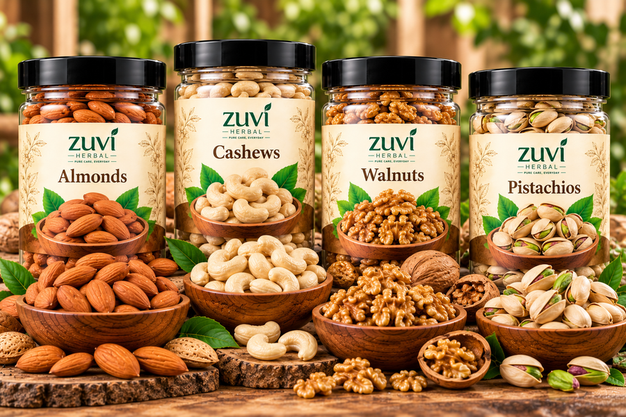 Premium Nuts Mix - Almonds | Cashews | Walnuts | Pistachios