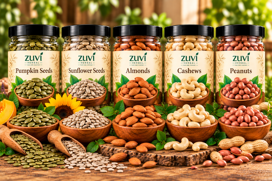 Seeds & Nuts Mix - Pumpkin Seeds | Sunflower Seeds | Almonds | Cashews | Peanuts