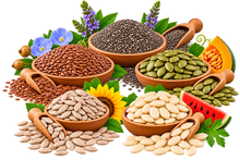 5-Seeds Mix - Chia Seeds | Flax Seeds | Pumpkin Seeds | Sunflower Seeds | Watermelon Seeds
