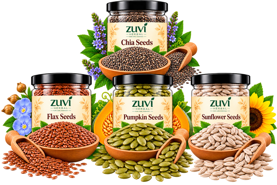 Mixed Seeds - Chia Seeds | Flax Seeds | Pumpkin Seeds | Sunflower Seeds