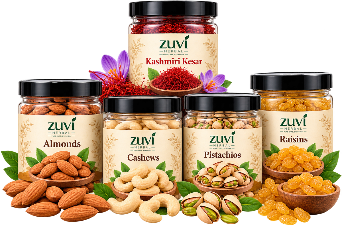 Kesar Dessert Combo - Kashmiri Kesar | Cashews | Raisins | Almonds | Pistachios