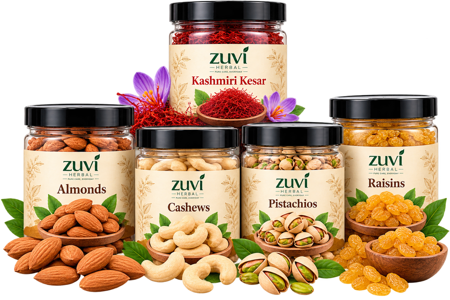 Kesar Dessert Combo - Kashmiri Kesar | Cashews | Raisins | Almonds | Pistachios