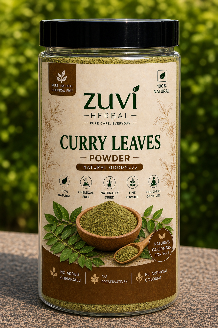 Zuvi Herbal Curry Leaves Powder – Natural Herbal Powder