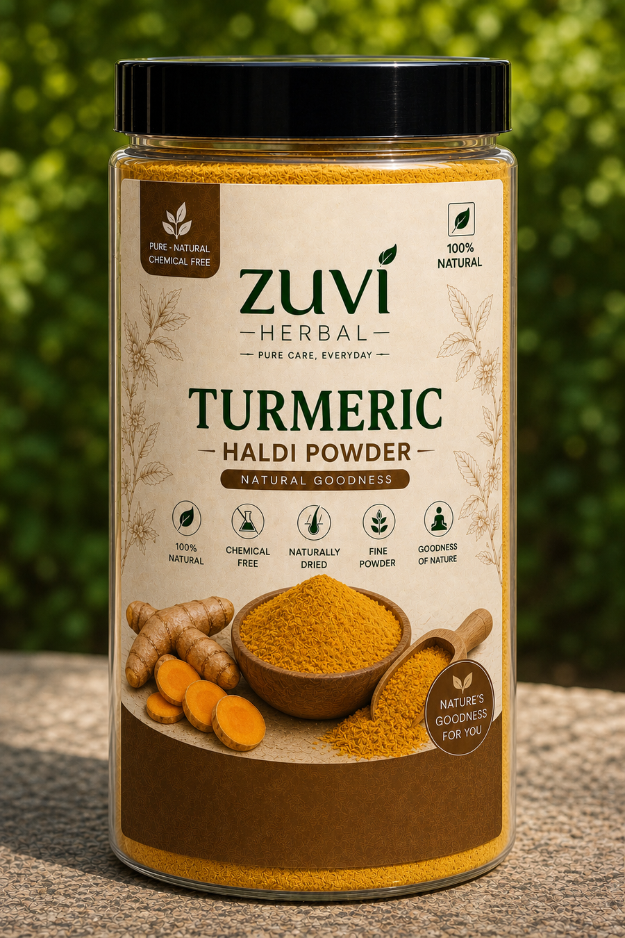 Zuvi Herbal Turmeric / Haldi Powder – Natural Herbal Powder